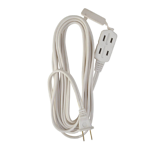 Woods 3-Outlet Extension Cords 15 ft. White