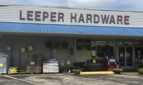 Leeper Hardware storefront
