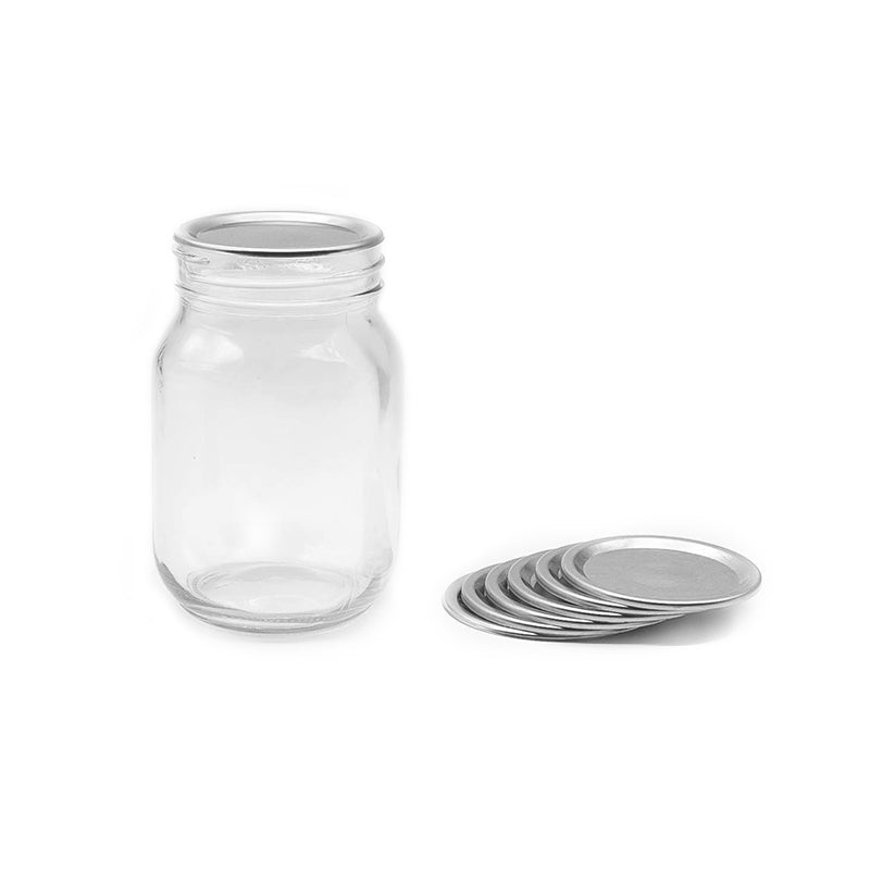 Kerr, Glass Mason Jars with Lids & Bands, Regular Mouth, 8 oz, 12 Count 