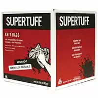 Trimaco Super tuff Multi-Purpose Mixed Knit Wiping Cloth, 8lb box, White