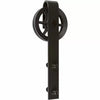 Delaney Hardware 5000 Series 6 ft. Black Wagon Wheel Style Rollers Barn Door Hardware (6', Black)