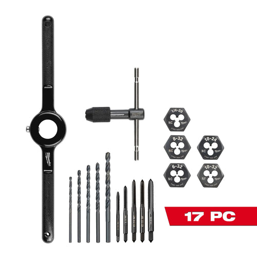 Milwaukee 17-Piece SAE Tap and Die Set