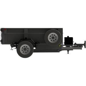 DUMP TRAILER HYDRAULIC LIFT BED / 4,500 lbs / Dual Axle / 2-5/16 Ball