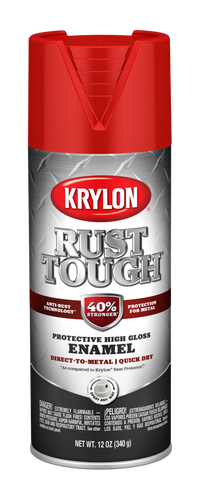 Krylon® Rust Tough® with Anti-Rust Technology™ Spray Gloss 12 oz. Leather Brown