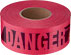 Empire Level 500' Reinforced Red Barricade Tape Danger/Peligro