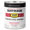 Rust-Oleum® Protective Enamel Brush-On Paint Semi-Gloss Black