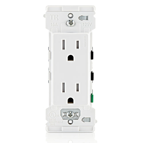 Leviton Lever Edge 15 Amp Tamper-Resistant Duplex Outlet