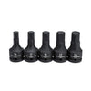 GearWrench 5 Piece 3/4 Drive Hex Bit Impact Metric Socket Set