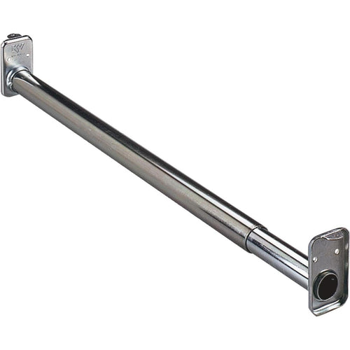 Knape & Vogt 60 In. to 96 In. Adjustable Closet Rod, Zinc