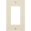 Leviton Decora 1-Gang Smooth Plastic Rocker Decorator Wall Plate, Light Almond
