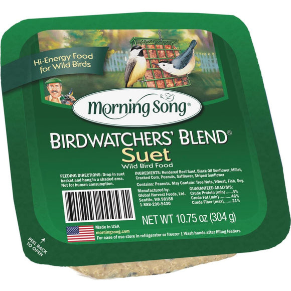 Morning Song 10.75 Oz. Birdwatcher's Blend Suet