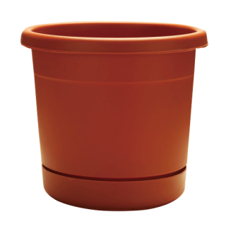 Southern Patio Dynamic Design 8″ Rolled Rim Planter, Terracotta