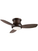 Hardware House 239837 Oil Rubbed Bronze 52-Inch Flush Mount Ceiling Fan (52, Oil Rubbed Bronze)