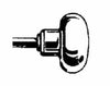 Capitol Colonial Round Replacement Door Knob, Solid Brass