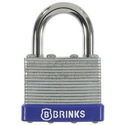 Hampton Products 40mm Laminated Steel Keyed Padlock, 4-Pack - Chrome Plated with Hardened Steel Shackle