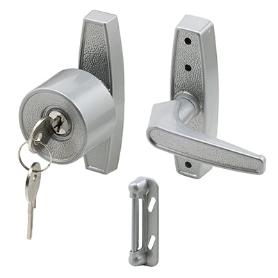 Prime Line Tulip Knob with Keyed Lock, 3 inch Mounting Holes, Aluminum, Pack of 1