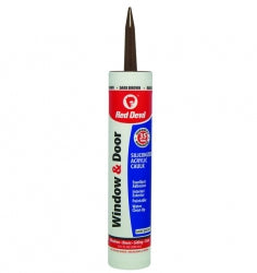 Red Devil Window & Door Siliconized Acrylic Caulk (Dark Brown) 10.1 fl. oz.