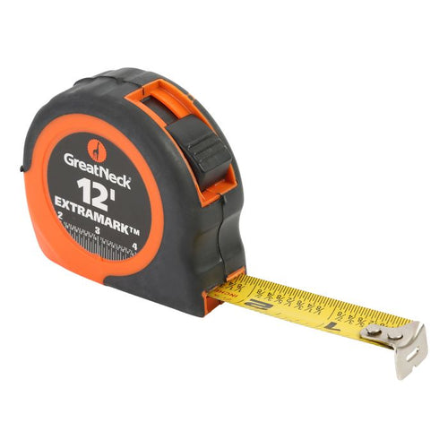 Great Neck Saw Manufacturing ExtraMark 12 Ft x 5/8 Inch Tape Measure