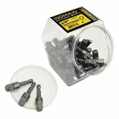 Eazypower 3/8” Socket Adapter 1/4”hex 2” Long