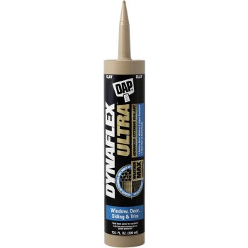 DAP 18214 Dynaflex Ultra Advanced Exterior Sealant, Clay ~ 10.1 oz Tubes