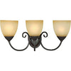 Hardware House 543850 Wall Fixture, 3-Light Berkshire Series ~ Classic Bronze