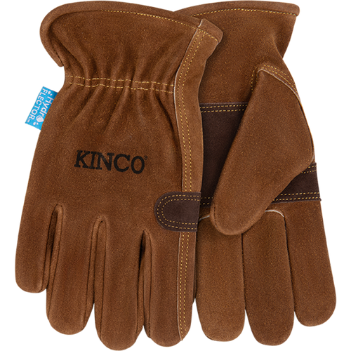 Kinco Hydroflector™ Water-Resistant Premium Suede Cowhide Driver With Double-Palm