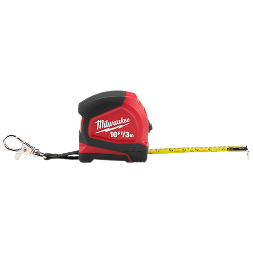 Milwaukee 10ft / 3m Keychain Tape Measure with LED