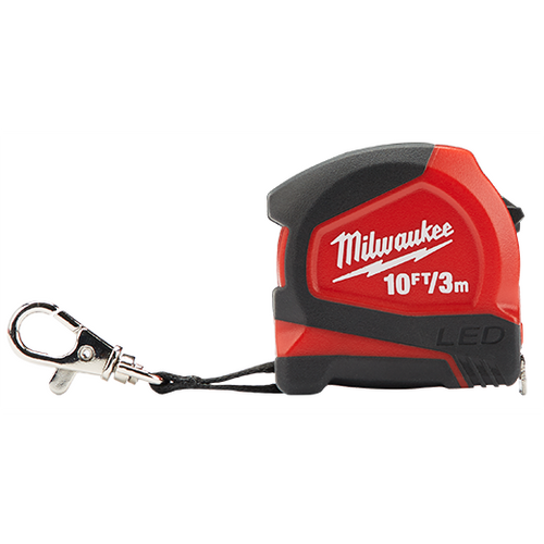 Milwaukee 10ft / 3m Keychain Tape Measure with LED
