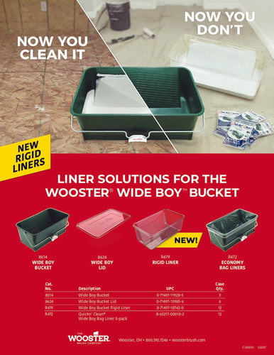Wooster Brush Wide Boy™ Bucket Rigid Liner 5 Gallon