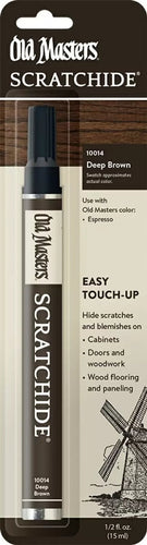 Old Masters 10014 Scratch Hide Stain Pen, Dark Brown ~ 1/2 oz