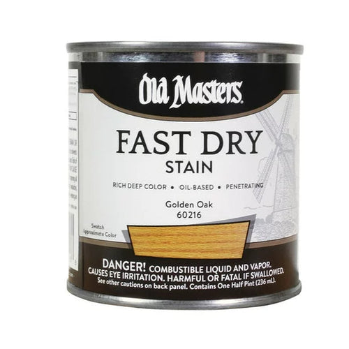 Old Masters 60216 Fast Dry Stain, Golden Oak ~ 1/2 pint