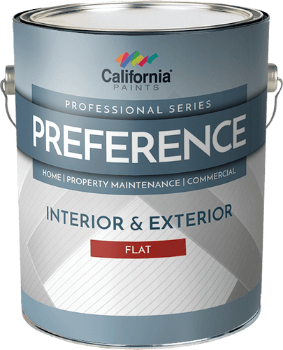 California Paint Preference Interior & Exterior Paint Flat, 1 Gallon Super Hide White