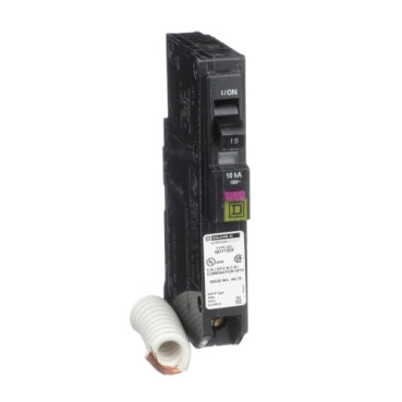 Square D™ QO™ and QOB Miniature Circuit Breakers 15A, 1 pole, 120VAC ...