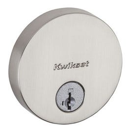 Uptown Round Single-Cylinder Deadbolt, Satin Nickel