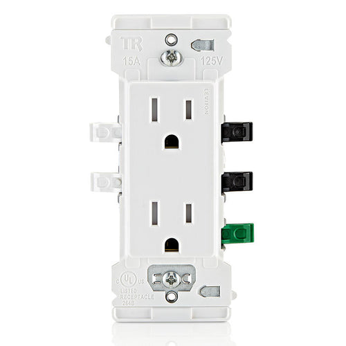 Leviton Lever Edge 15 Amp Tamper-Resistant Duplex Outlet