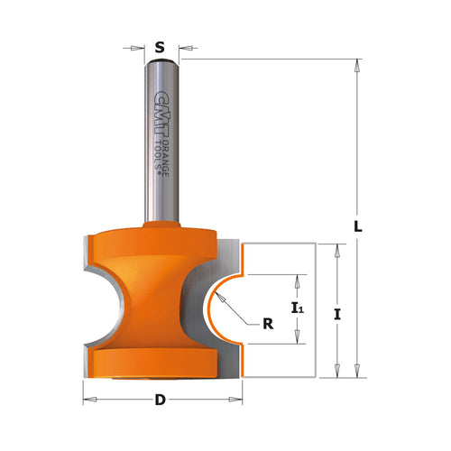 CMT Bead & Bull Nose Router Bits