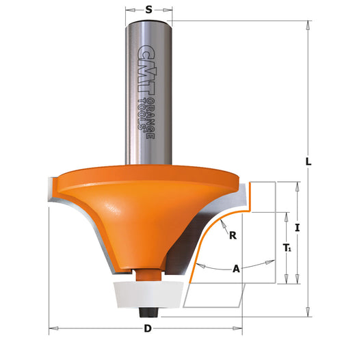 CMT Solid Surface Rounding Over Bowl Bits