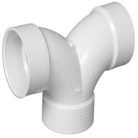 Charlotte  PVC DWV Double 90-Degree Elbow