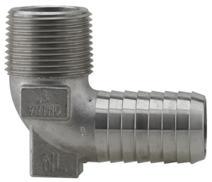 Plumbeeze Stainless Steel Hydrant Fittings MPT x Insert 90° Elbow