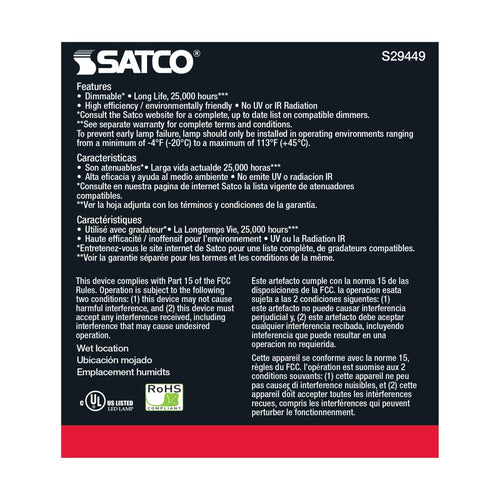 Satco S29449 15PAR38/LED/40'/950/120V