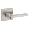 Kwikset Halifax Lever (Square) - Keyed - featuring SmartKey