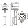 Gibraltar Mailboxes Grand Haven Mailbox & Post Kit – Black