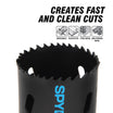 Spyder 600080CF 1-7/8 Bi-Metal Hole Saw Rapid Core Eject™