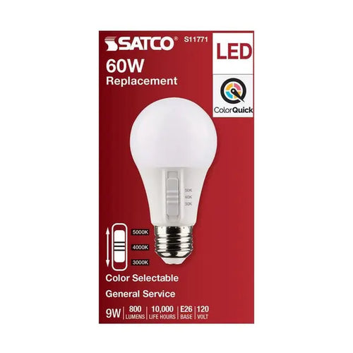 Satco S11771 9A19/LED/3CCT/E26/120V