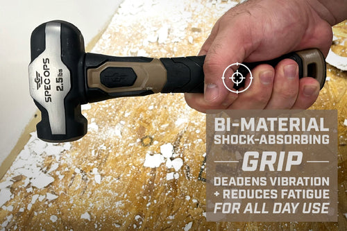 Spec Ops 2.5lb Engineering Sledge Hammer, with Soft Mallet Cap