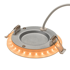 ETi Solid State Lighting 4″ LowPro Canless Direct Mount Downlight 5-CCT Color Preference® & Nightlight