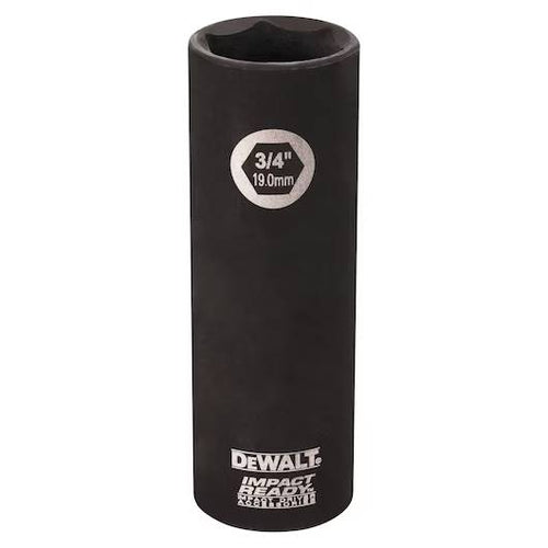DeWalt 1/2 Drive Sockets IMPACT READY® 3/4 1/2 Drive Deep Socket (6 Point)