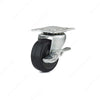 Richelieu Hardware Black Rubber Casters for General Duty