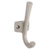 National Hardware Powell Angled Hook 4-15/16, Satin Nickel, Stand Up