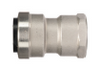 QuickFitting Stainless Steel Push Fittings 1/2” x 3/4” FNPT Straight Female Adapter